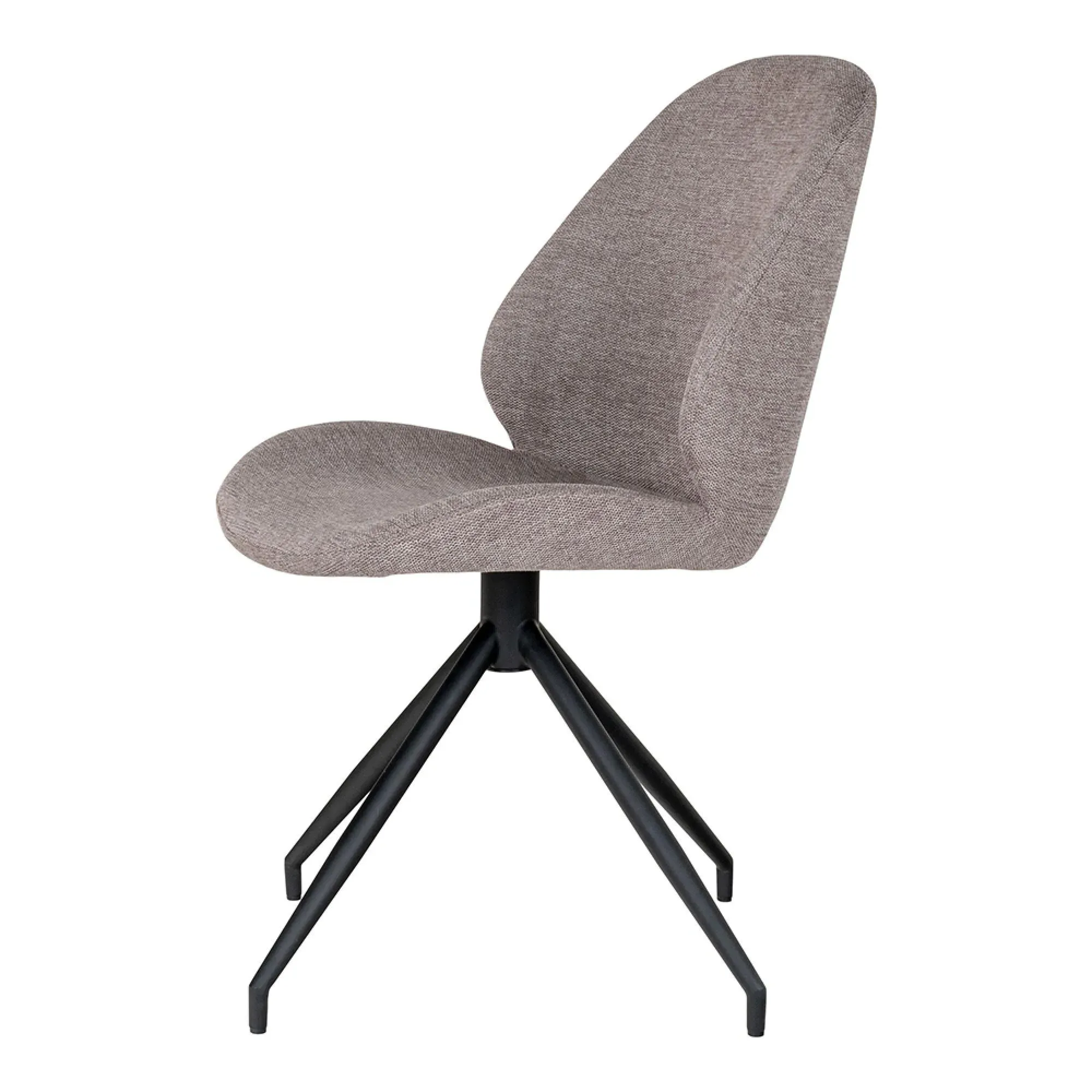 Monte Carlo Swivel Dining Chair - Stone, Fabric