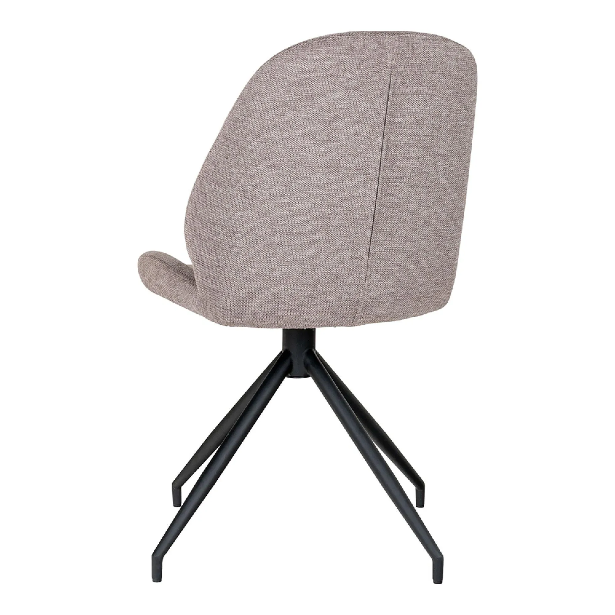 Monte Carlo Swivel Dining Chair - Stone, Fabric