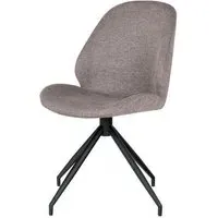 Monte Carlo Swivel Dining Chair - Stone, Fabric