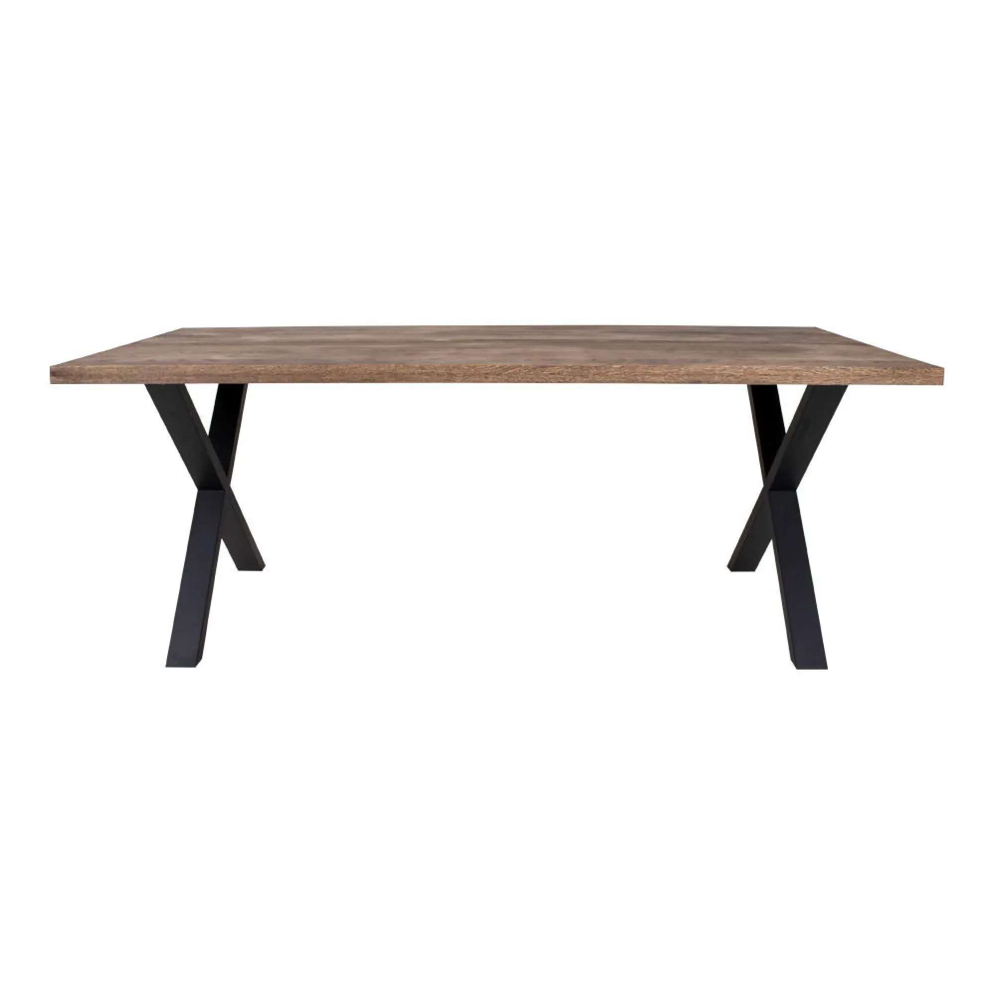Montpellier 8 Seater Dining Table with Cross Legs - Smoked Oak