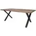 Montpellier 8 Seater Dining Table with Cross Legs - Smoked Oak