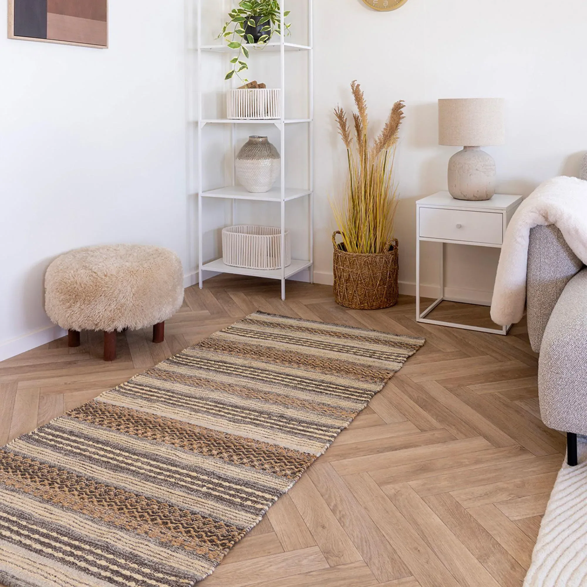 Morena Hallway Runner Rug - Grey