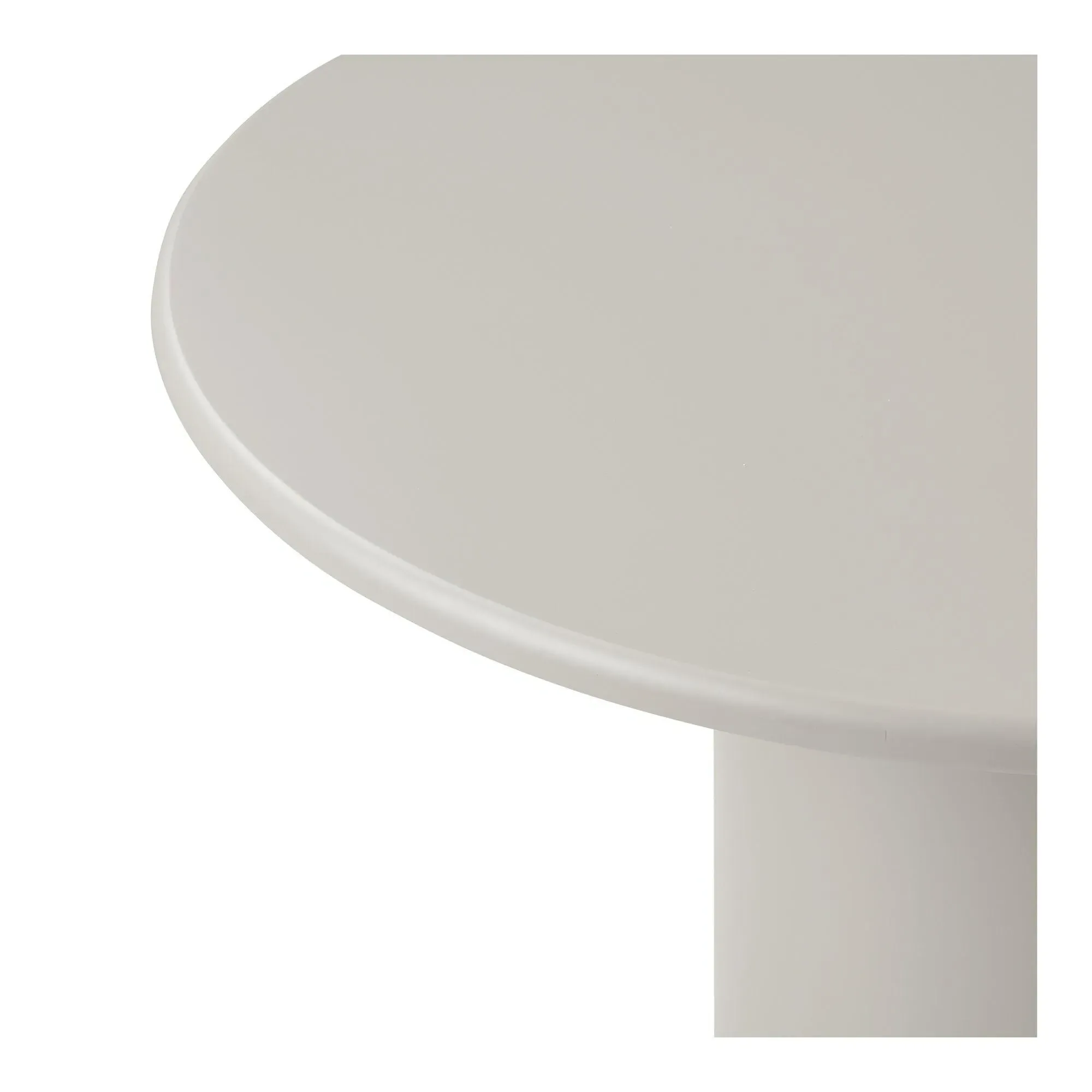 Nagano 4-Seater Round Pedestal Dining Table - Sand, Concrete