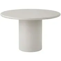 Nagano 4-Seater Round Pedestal Dining Table - Sand, Concrete