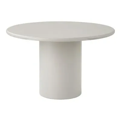 Nagano 4-Seater Round Pedestal Dining Table - Sand, Concrete