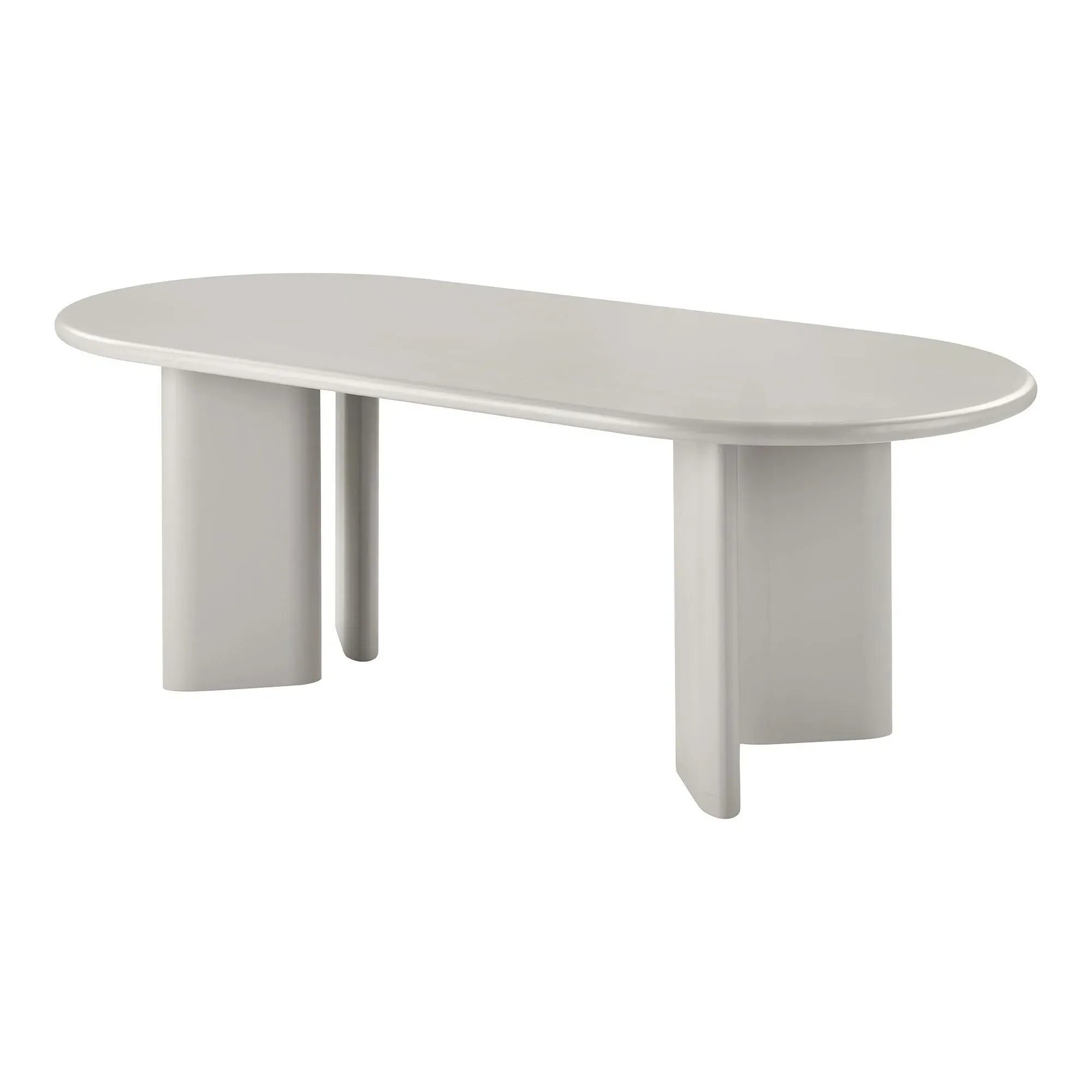 Nagano 8-Seater Oval Dining Table - Sand, Concrete