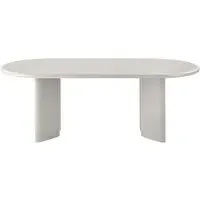 Nagano 8-Seater Oval Dining Table - Sand, Concrete