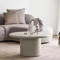 Nagano Round Coffee Table - Sand, Concrete