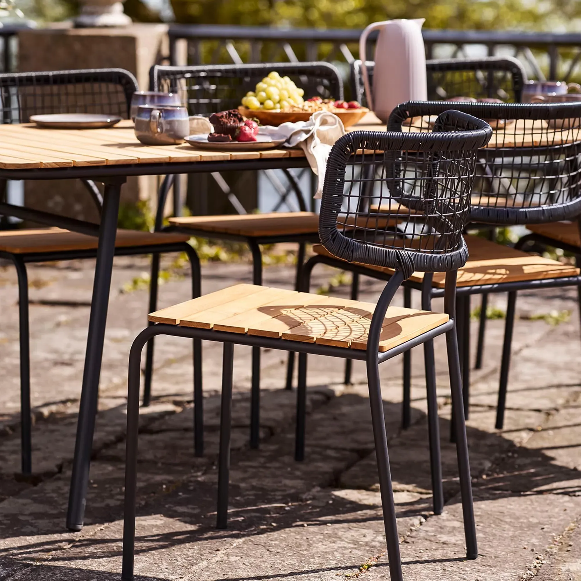 Nashville Dining Chair - Black, Metal