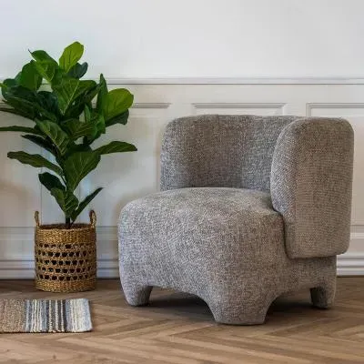 Nazare Fabric Lounge Chair - Grey image