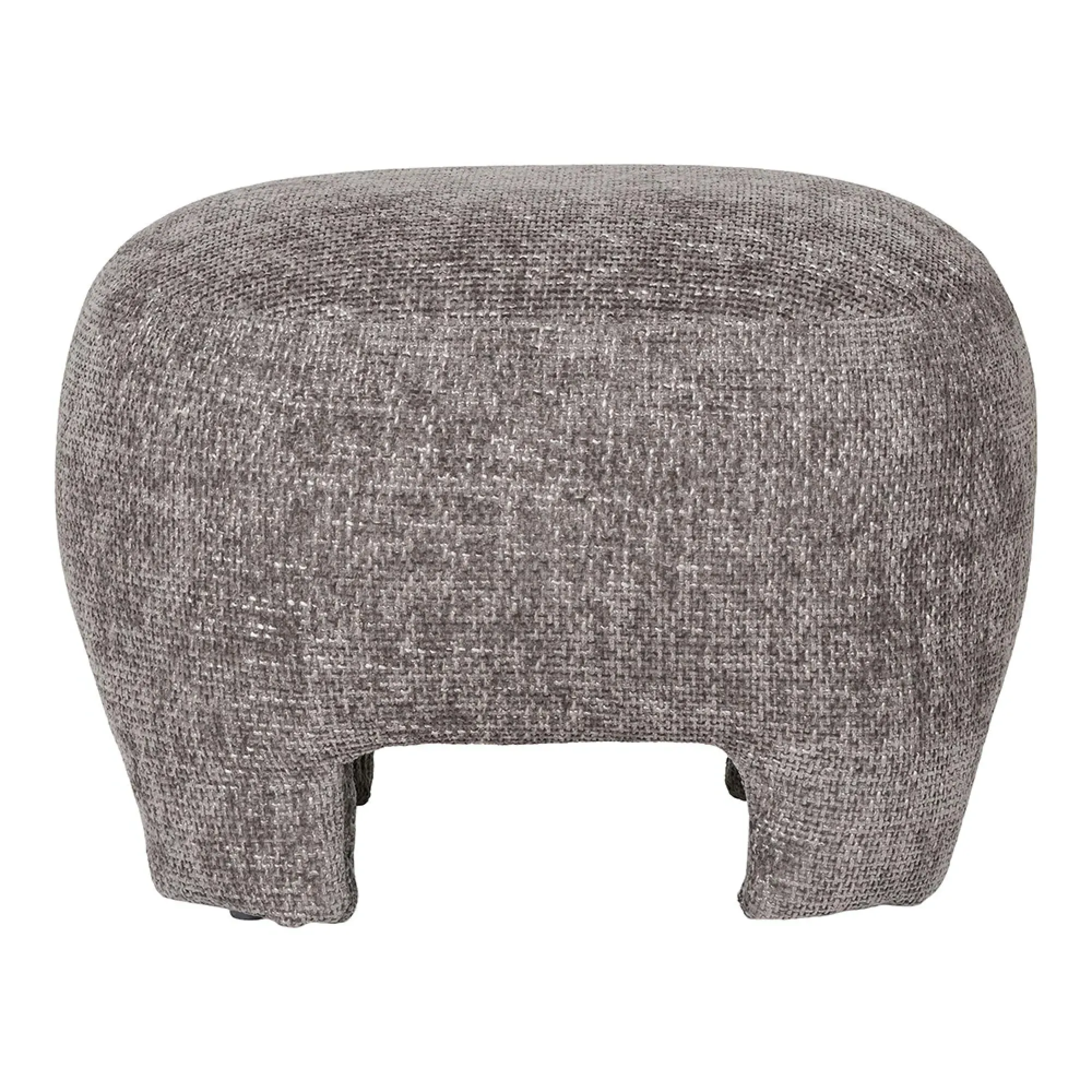 Nazare Fabric Pouf - Grey
