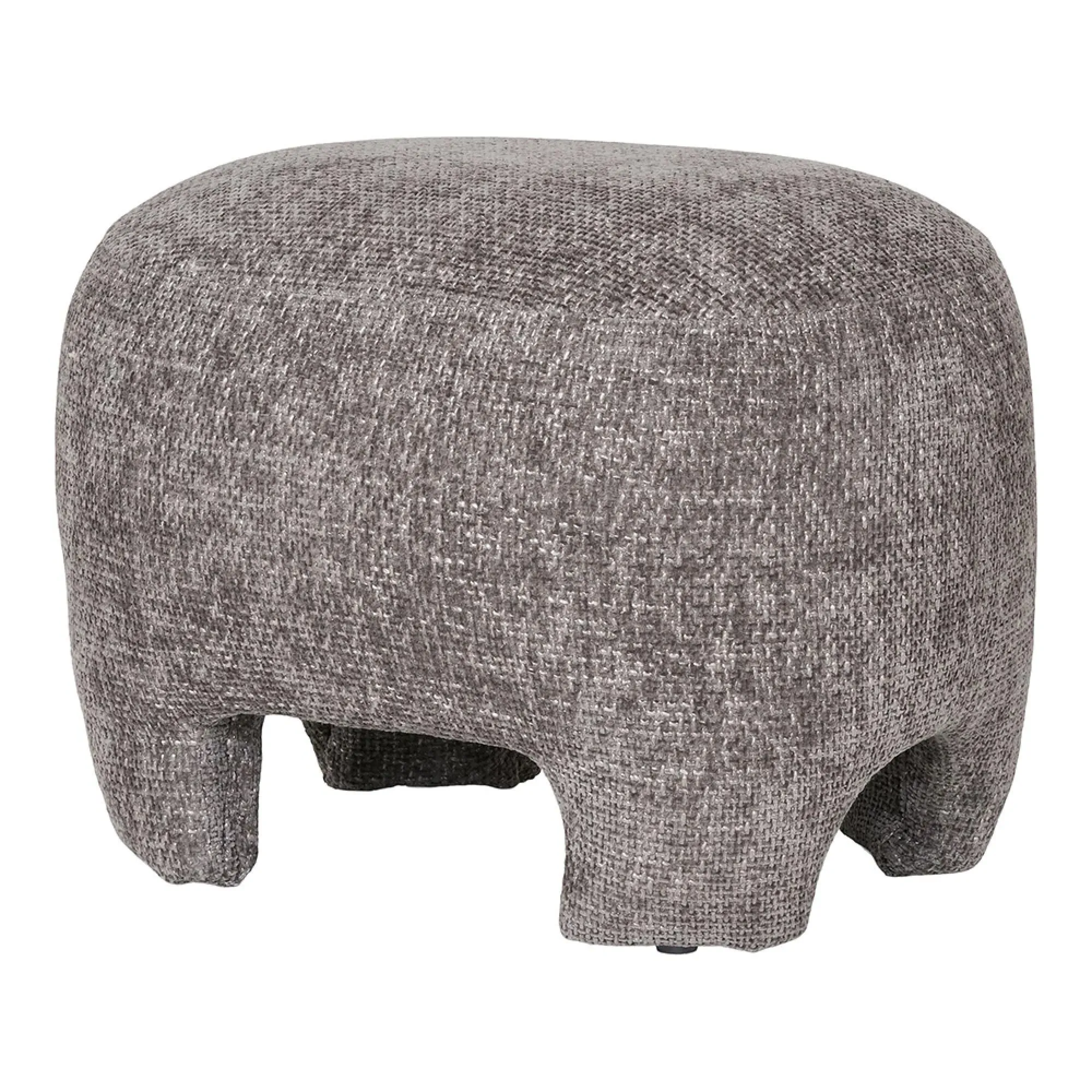 Nazare Fabric Pouf - Grey