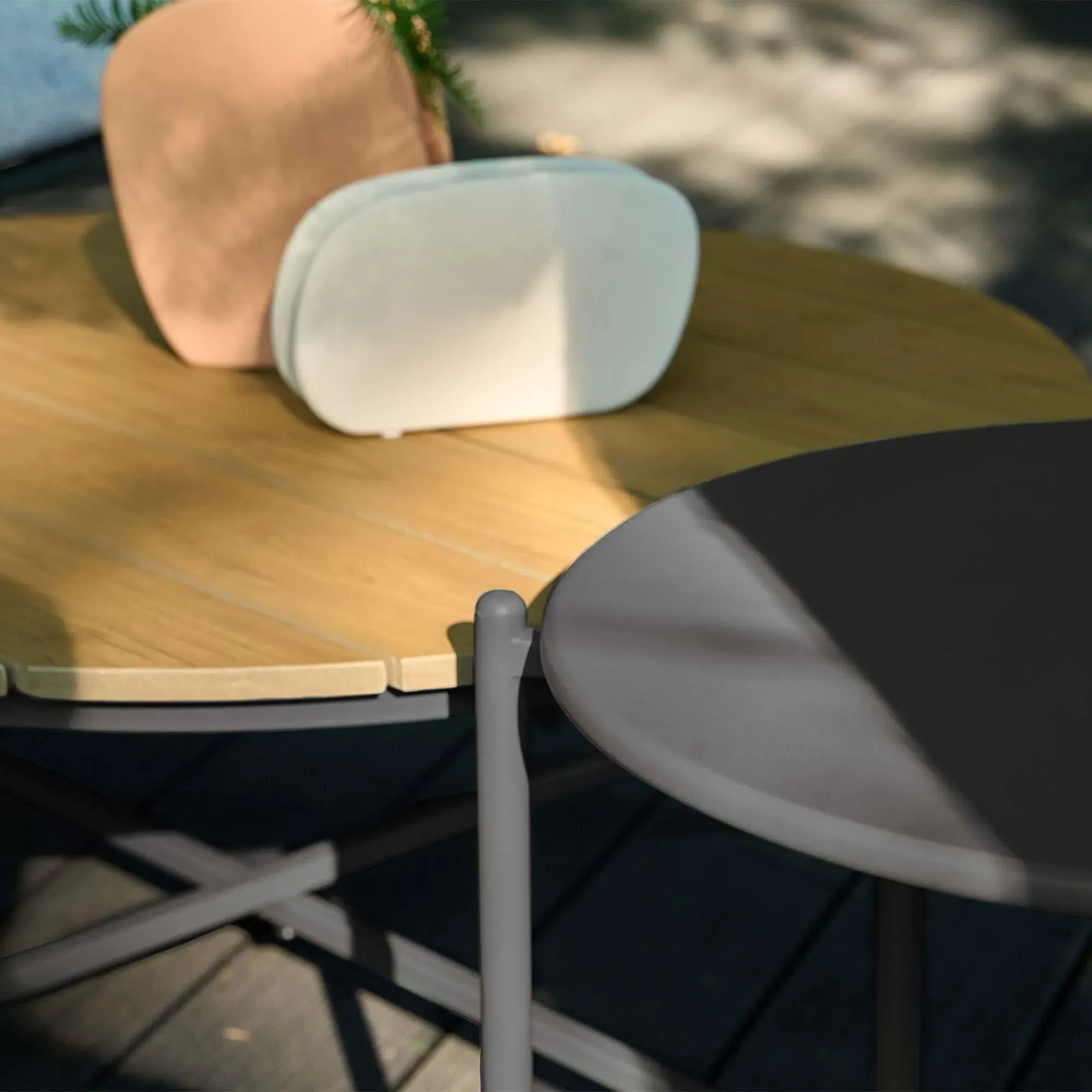 Novella 4-Seater Round Garden Lounge Set - Beige, Fabric