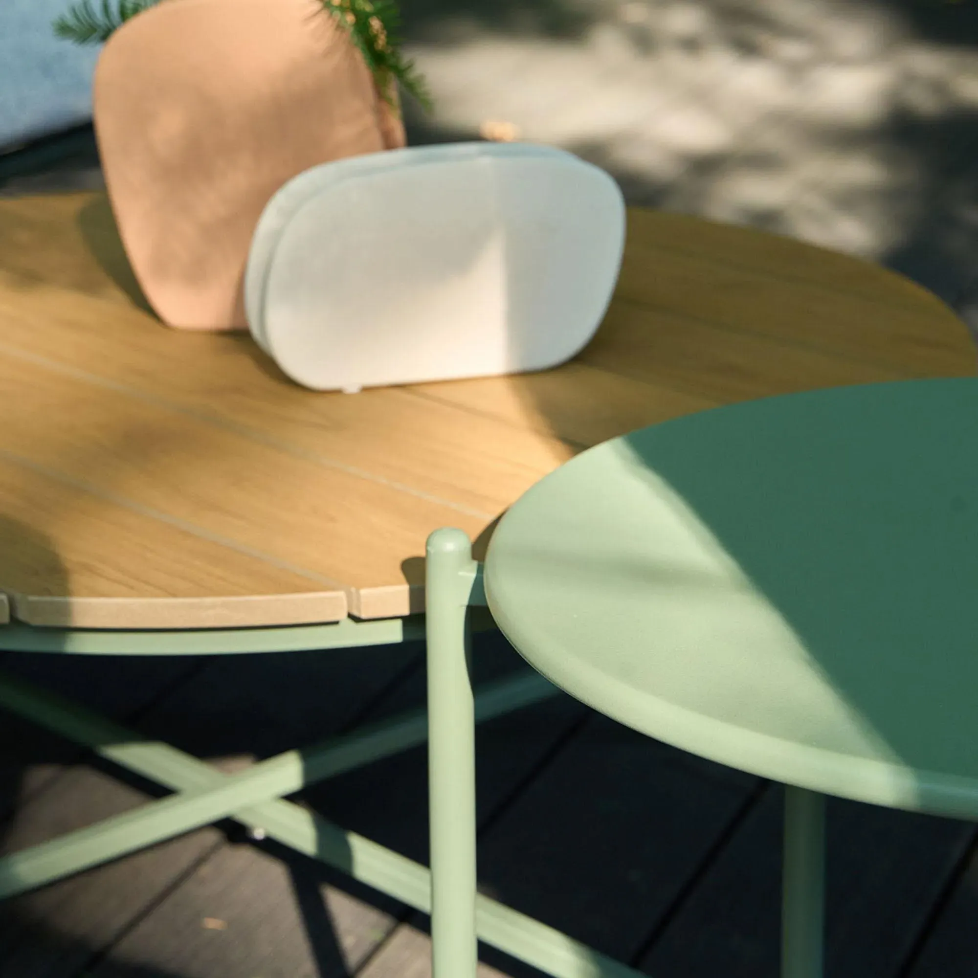 Novella 4-Seater Round Garden Lounge Set - Grey, Fabric