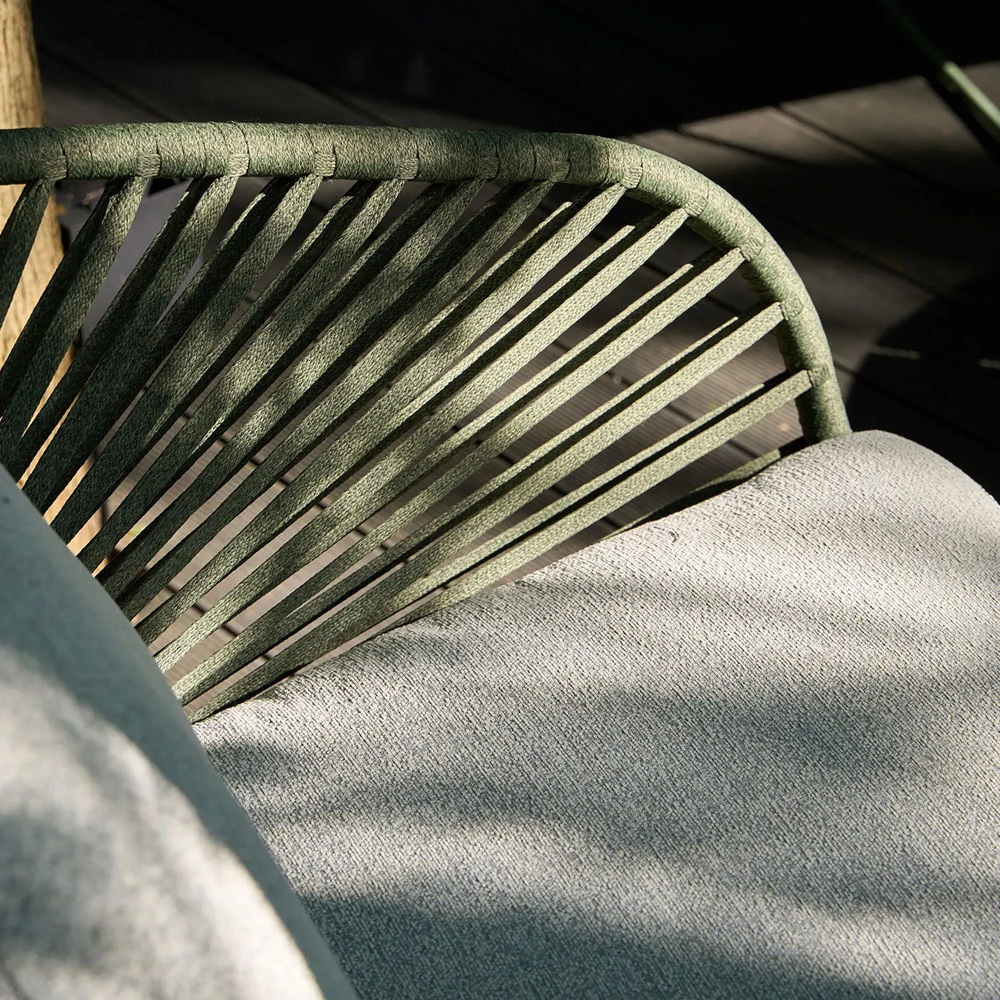 Novella 4-Seater Round Garden Lounge Set - Grey, Fabric