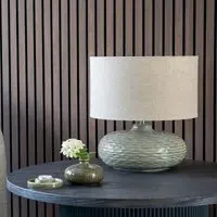 Oldham Ceramic Table Lamp - Green
