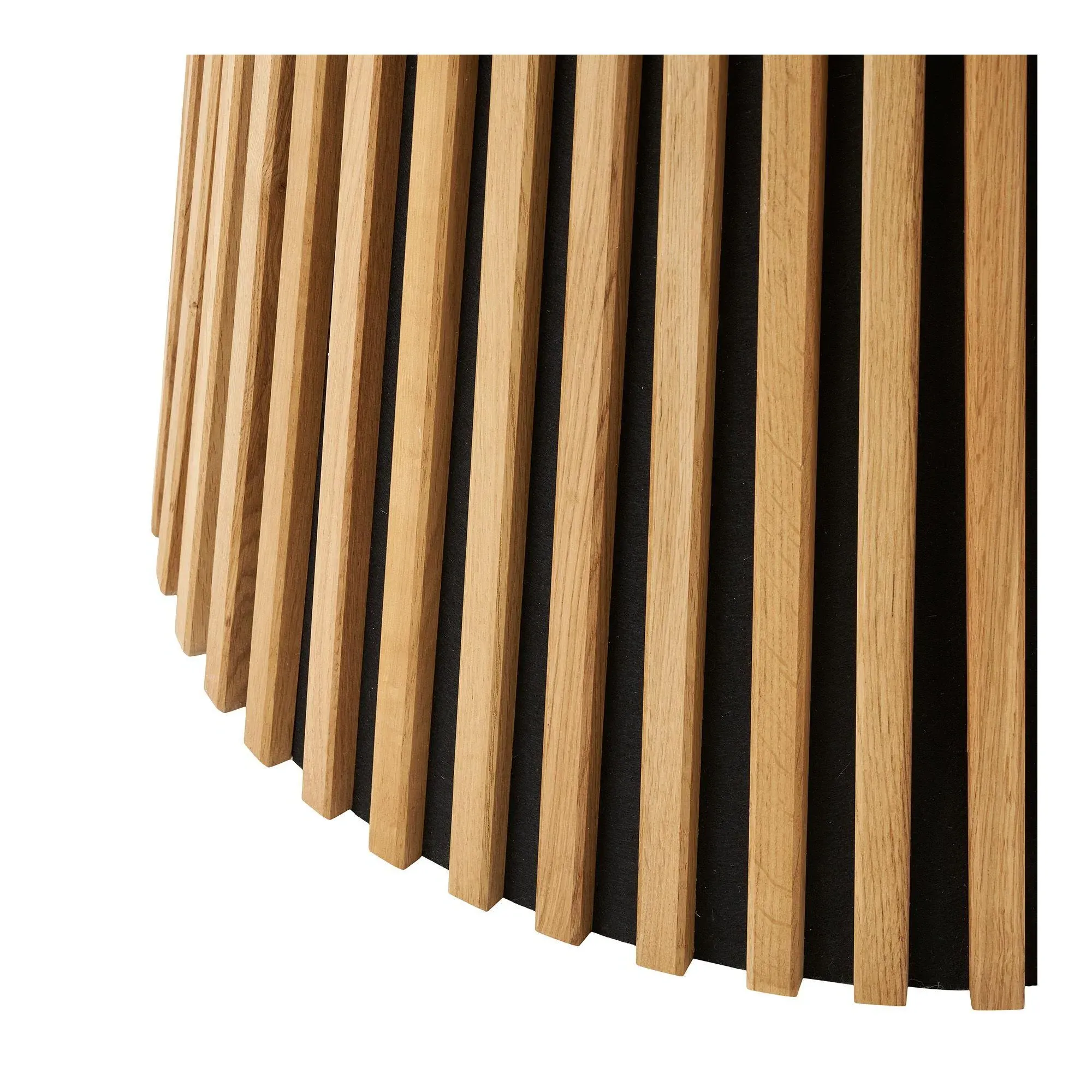 Osaka 6 Seater Round Dining Table with Slatted Base - Oak