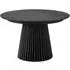Osaka Round Extendable Dining Table - Black, Oak