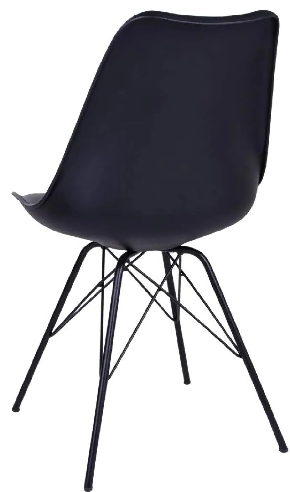 Oslo Dining Chair - Black, Faux Leather