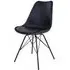 Oslo Dining Chair - Black, Faux Leather