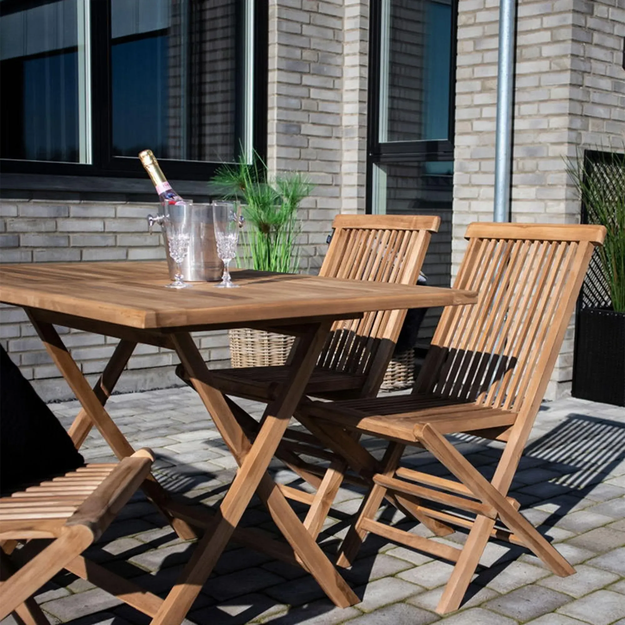 Oviedo 4-Seater Garden Dining Table - Teak