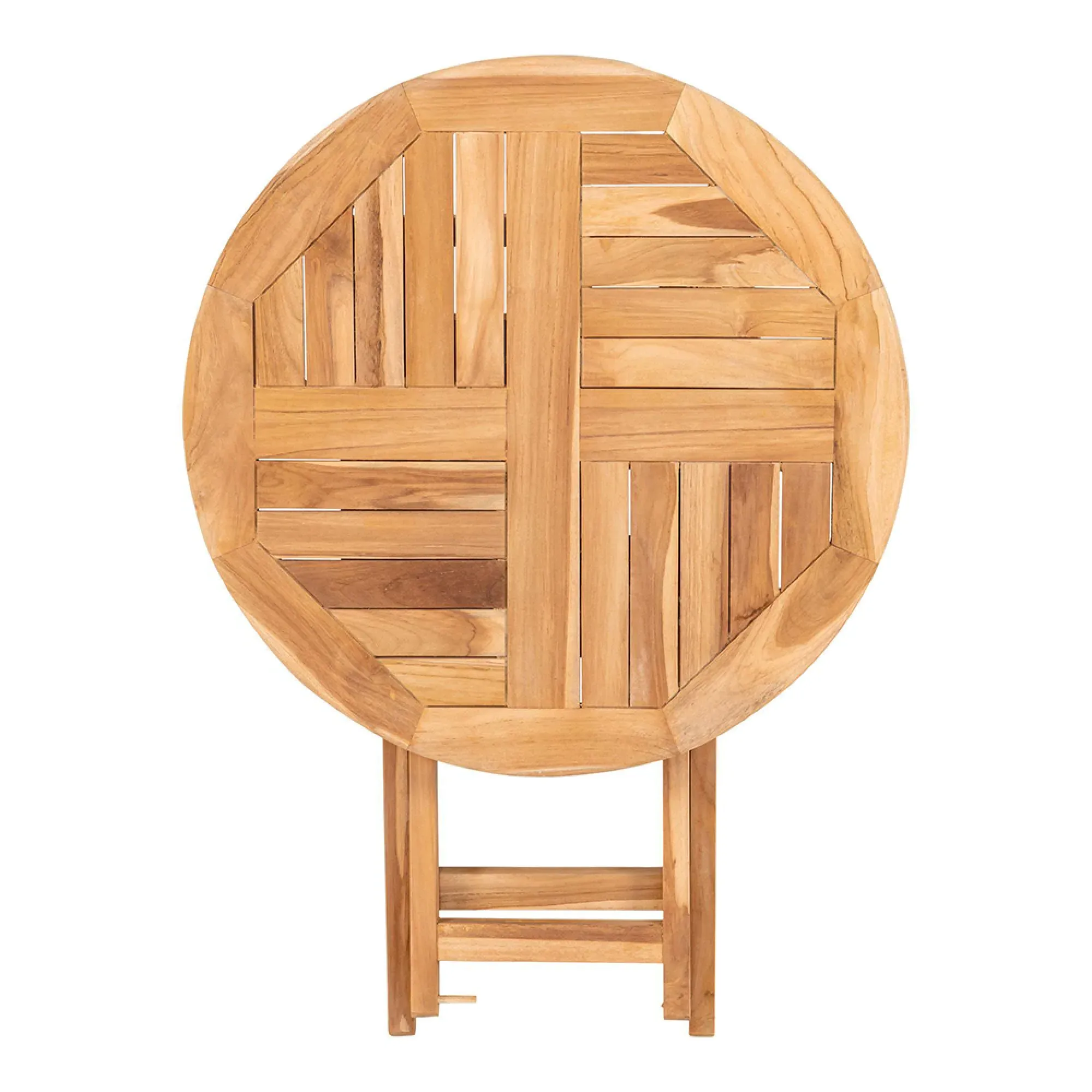 Oviedo Round Bar Table - Natural, Teak Wood