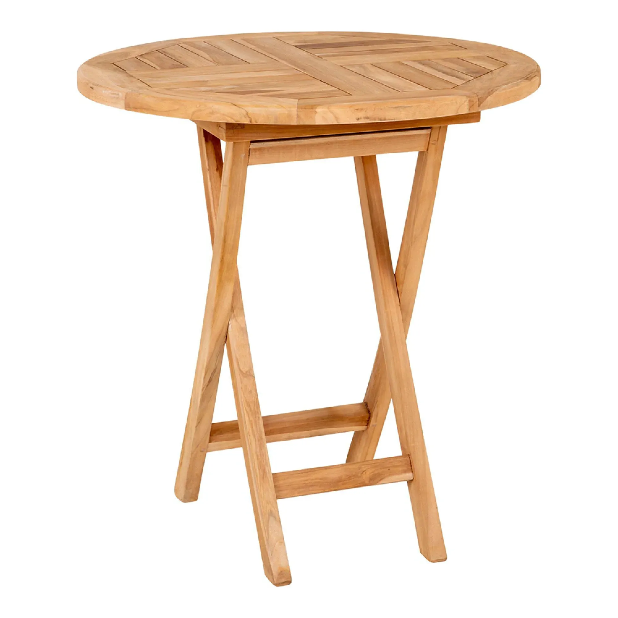 Oviedo Round Bar Table - Natural, Teak Wood