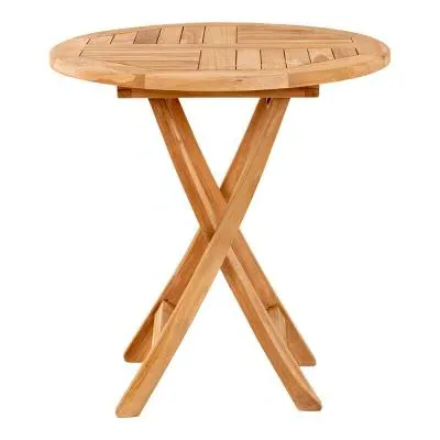 Oviedo Round Bar Table - Natural, Teak Wood image