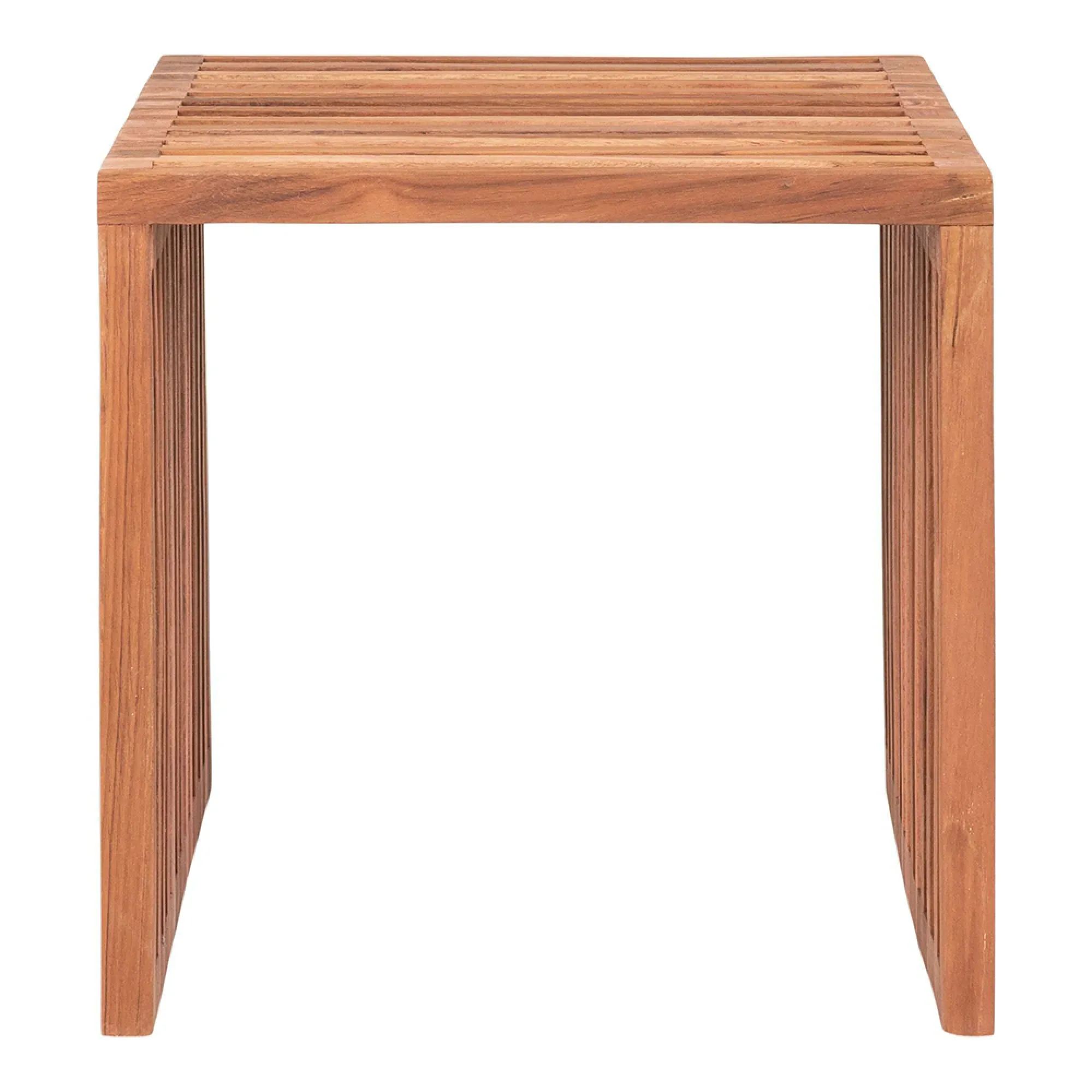 Pego Square Side Table - Natural, Teak Wood