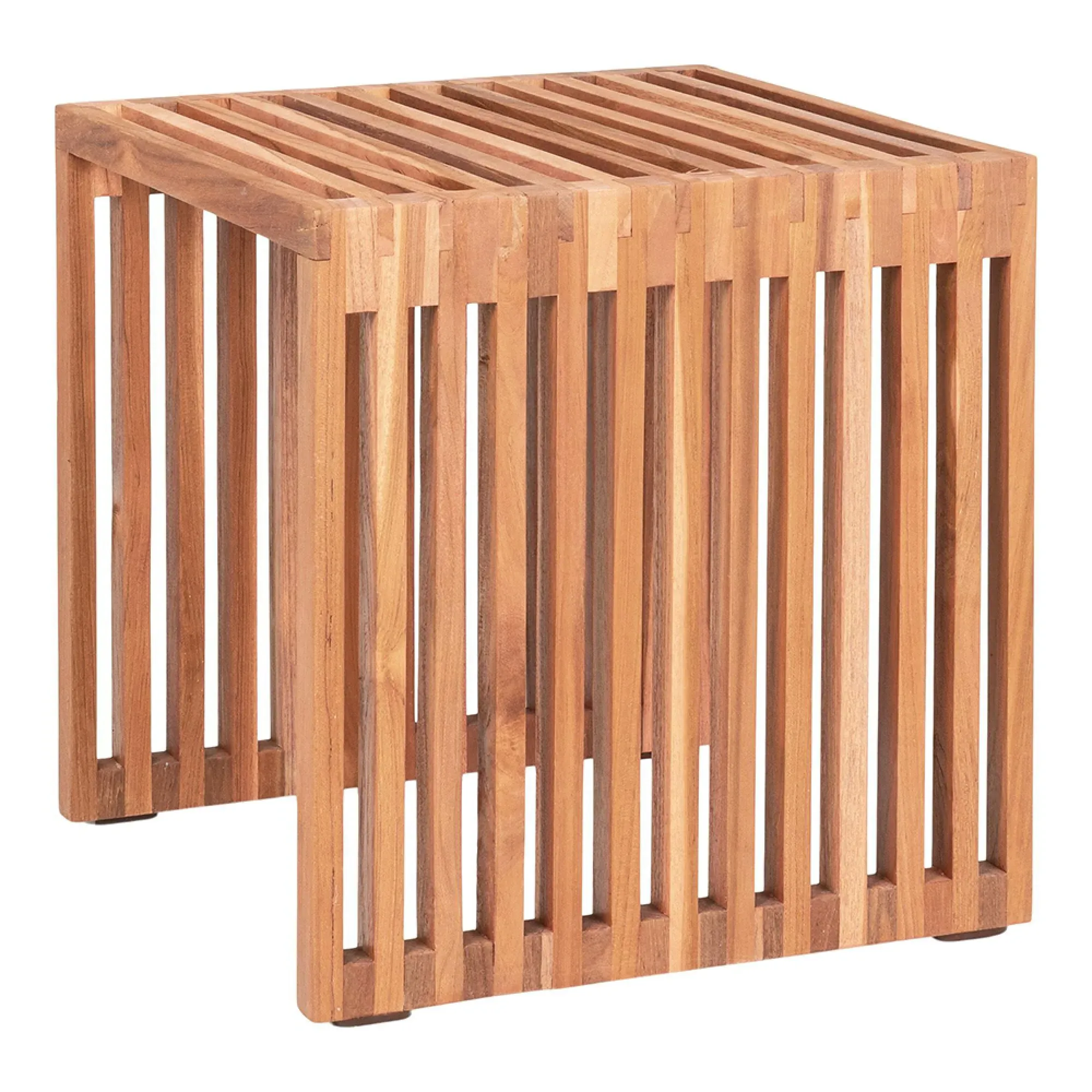 Pego Square Side Table - Natural, Teak Wood