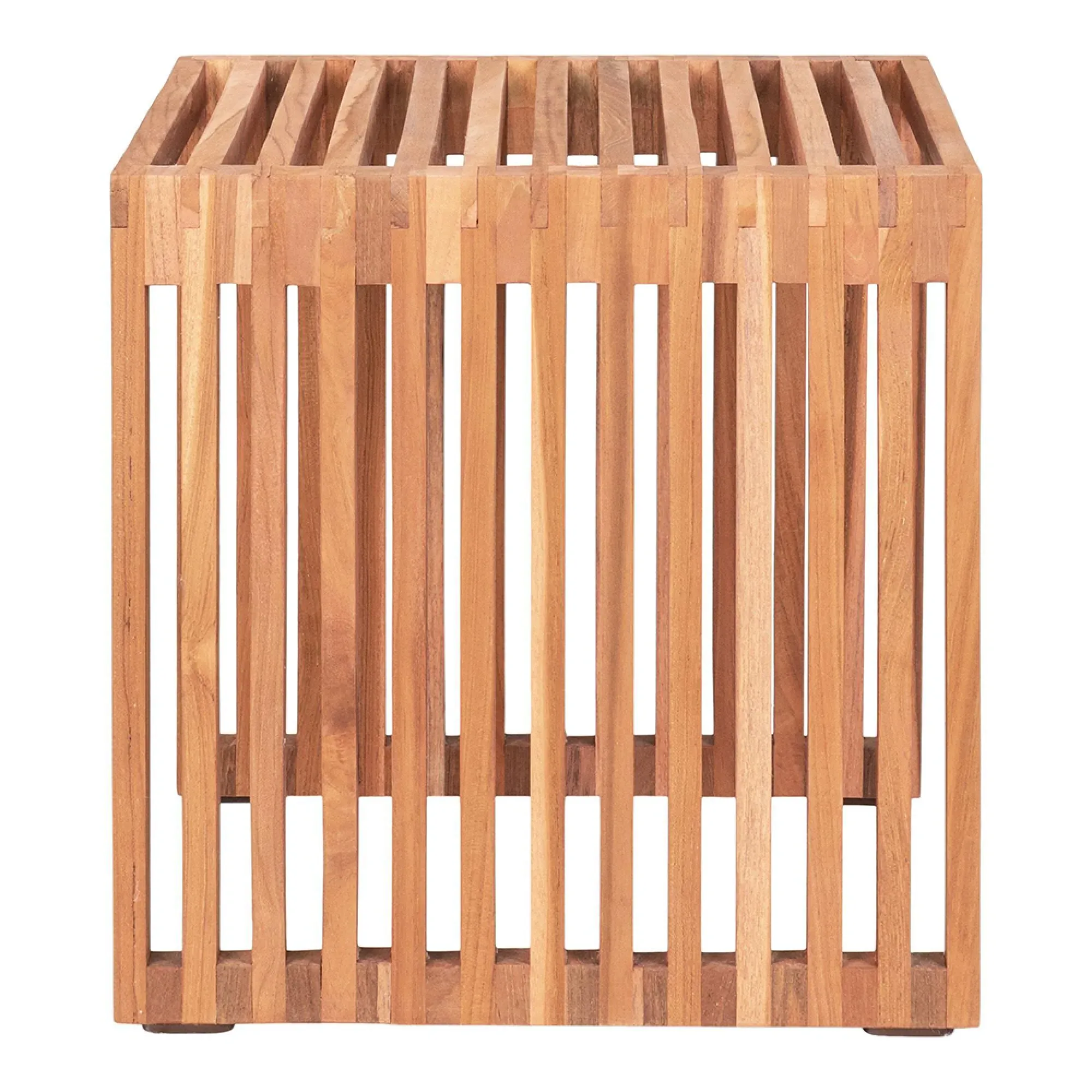 Pego Square Side Table - Natural, Teak Wood