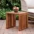 Pego Square Side Table - Natural, Teak Wood