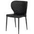 Pisa Dining Chair Set of 2 - Black, Faux Leather