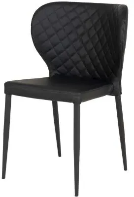 Pisa Dining Chair Set of 2 - Black, Faux Leather image