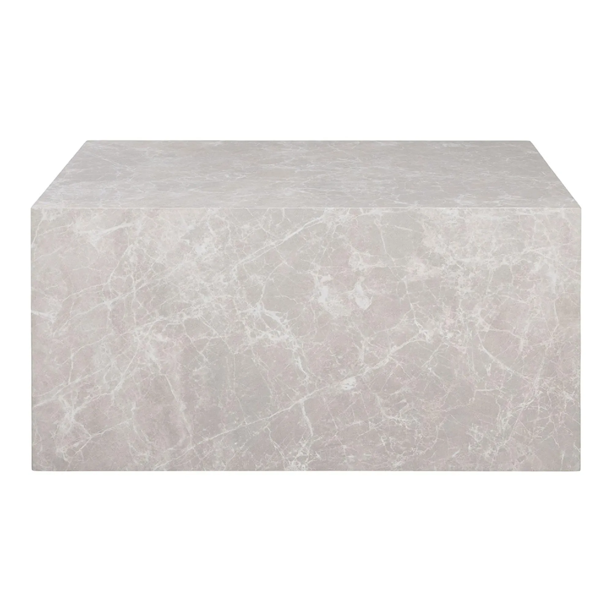 Prague Coffee Table - Beige, Marble Effect