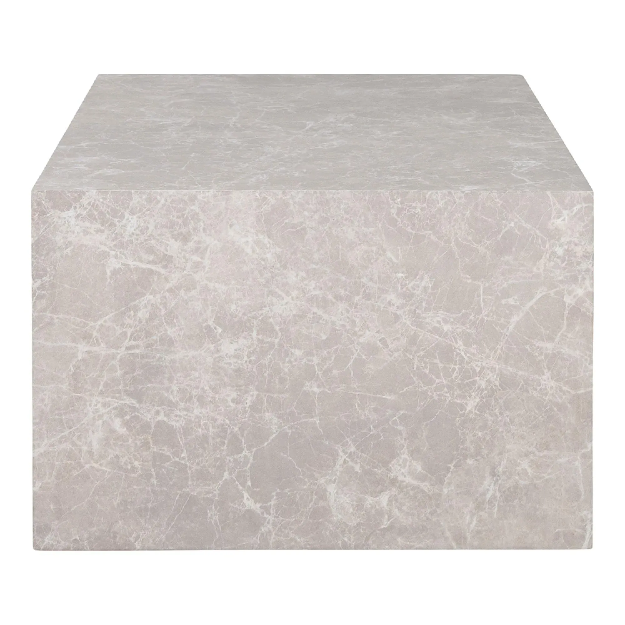 Prague Coffee Table - Beige, Marble Effect