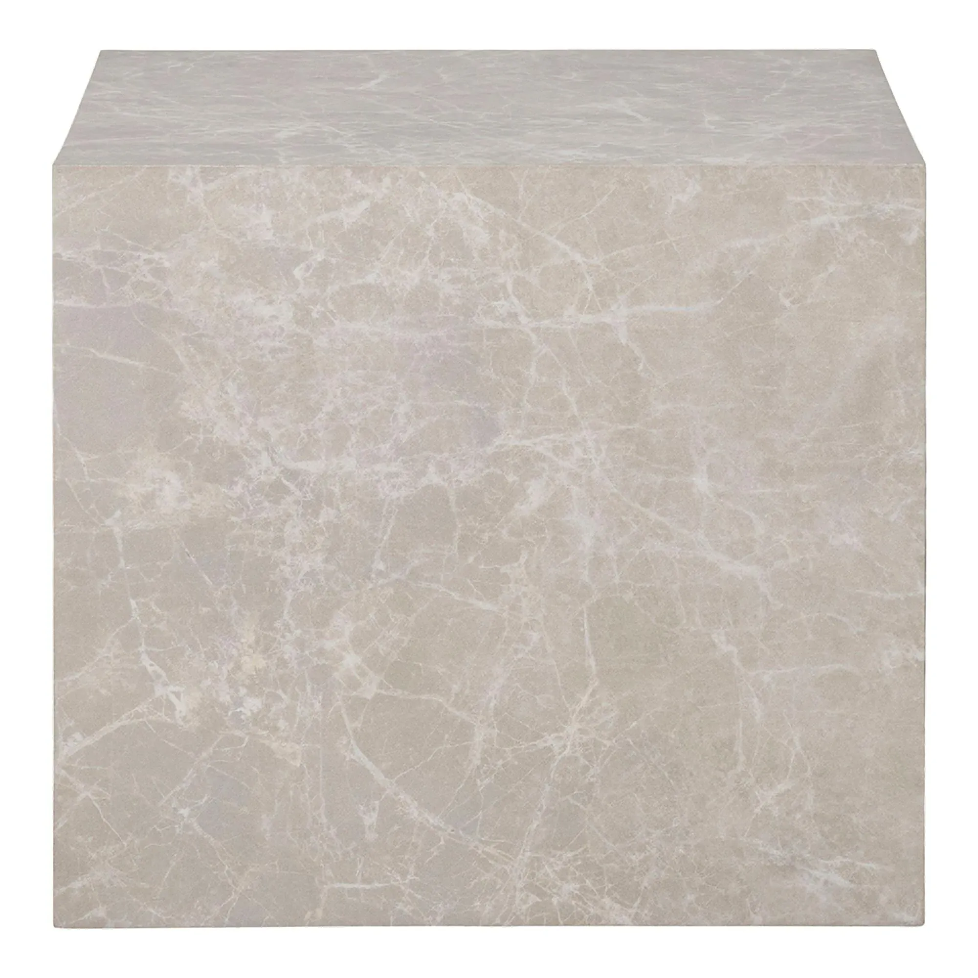 Prague Coffee Table Set - Beige, Marble Effect