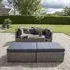 Rossi Lounge Set - Kubu, Fabric and Polyrattan