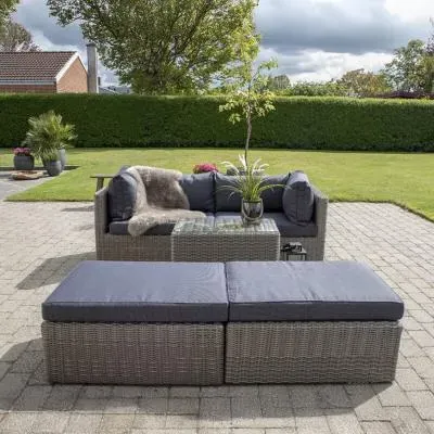 Rossi Lounge Set - Kubu, Fabric and Polyrattan image