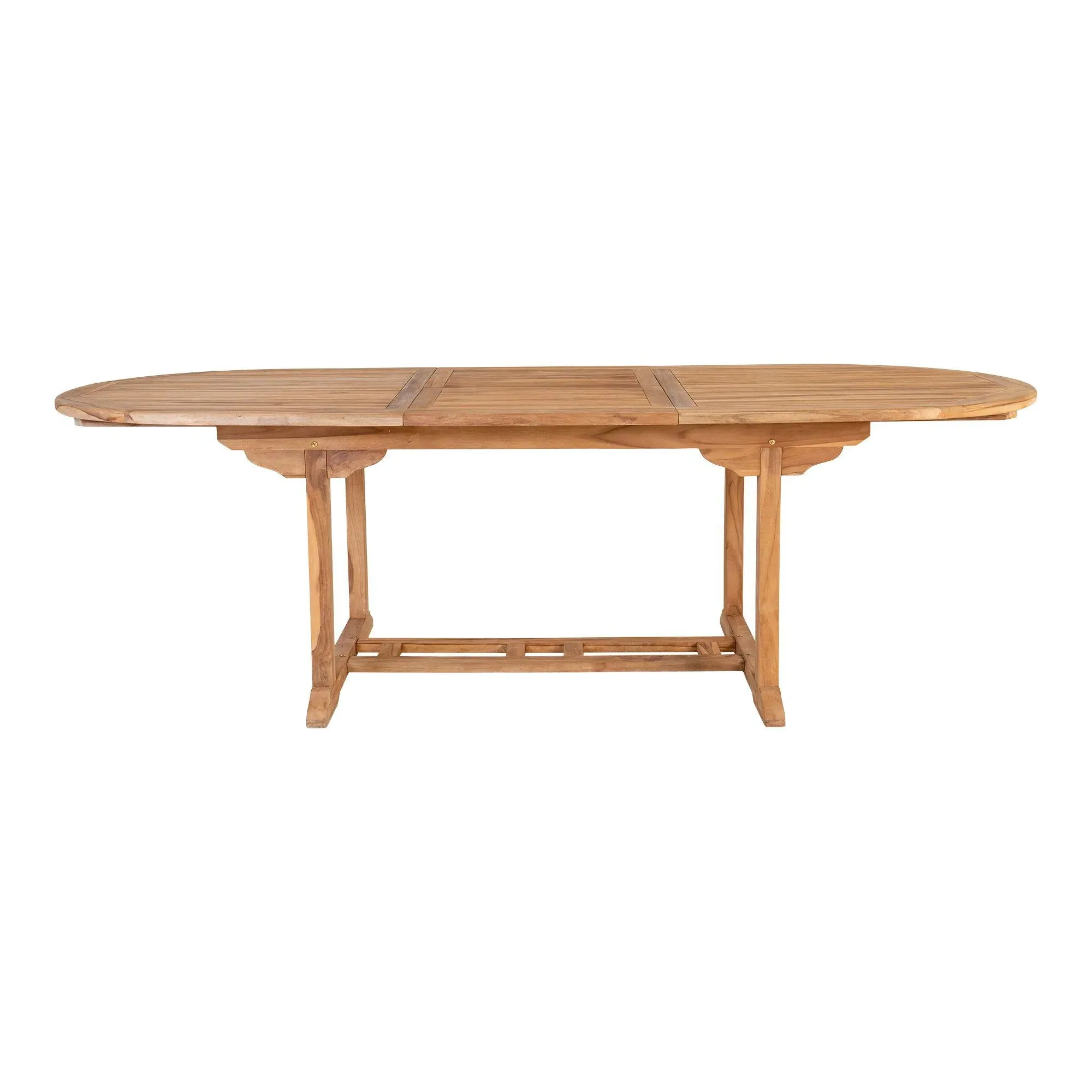 Salamanca Teak Wood Oval Extending Dining Table - Natural