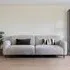 Salvador 3-Seater Sofa - Light Grey, Boucle Fabric