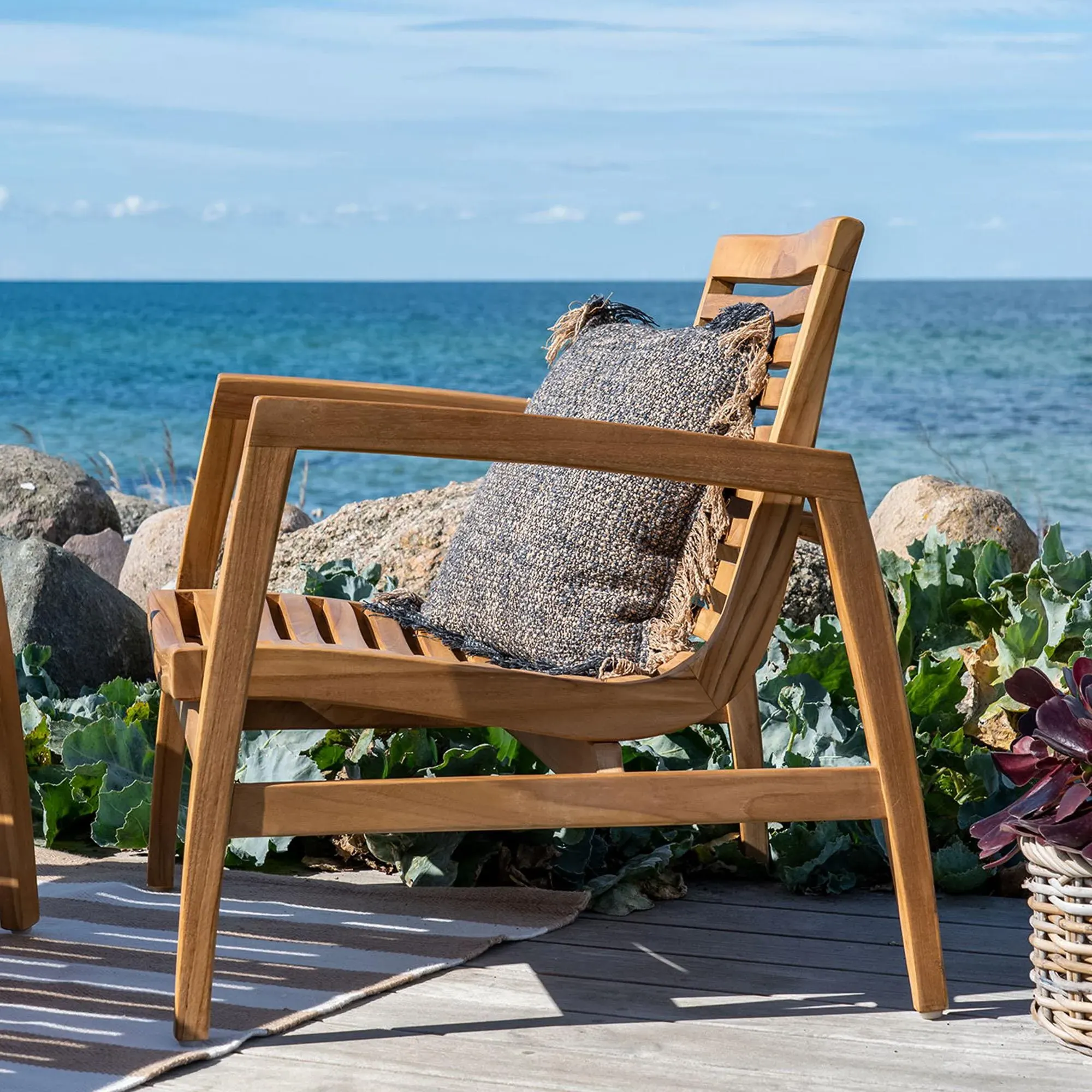 Santander Lounge Set - Natural, Teak Wood