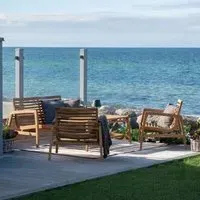 Santander Lounge Set - Natural, Teak Wood