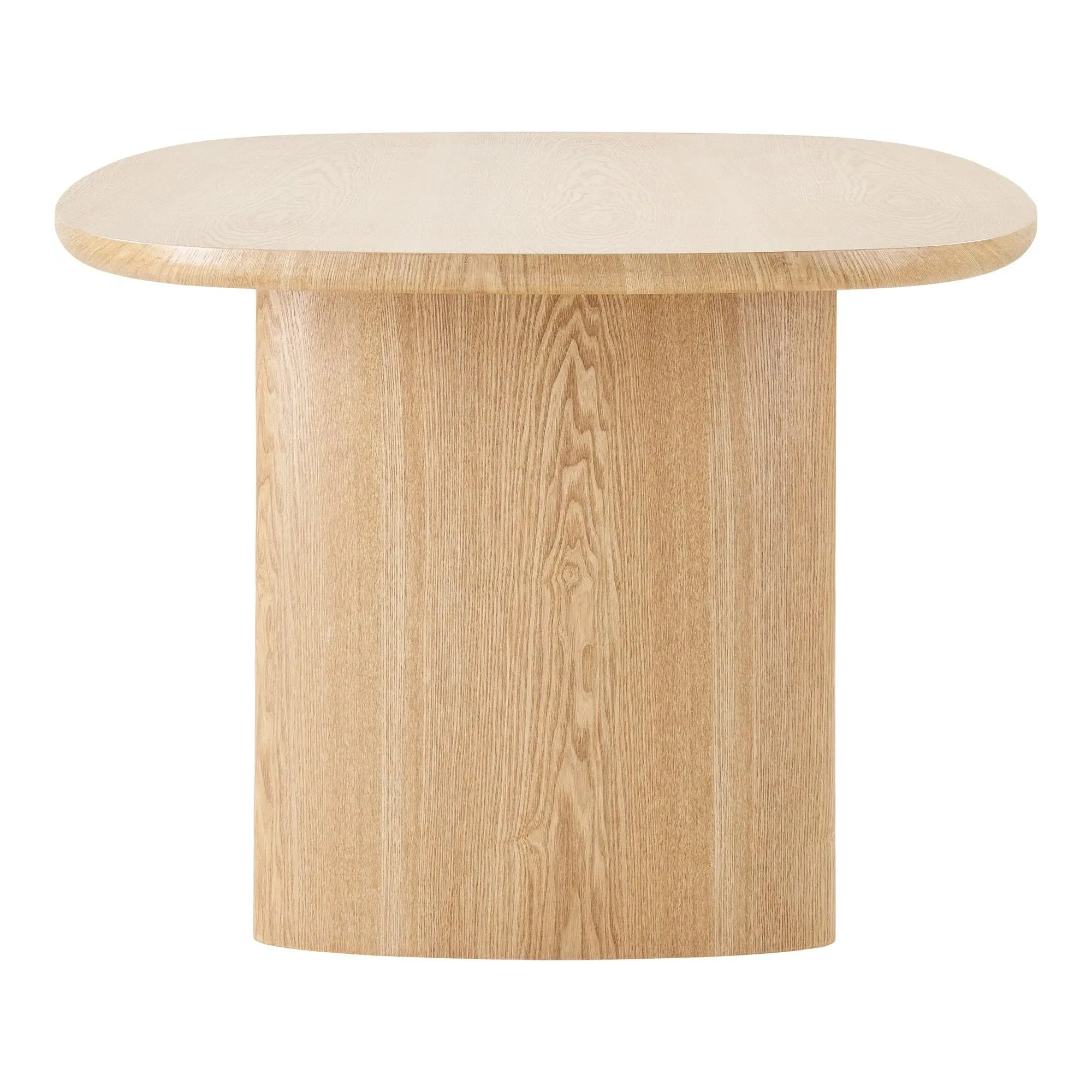 Serra 8-Seater Oval Dining Table - Natural Wood