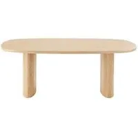 Serra 8-Seater Oval Dining Table - Natural Wood