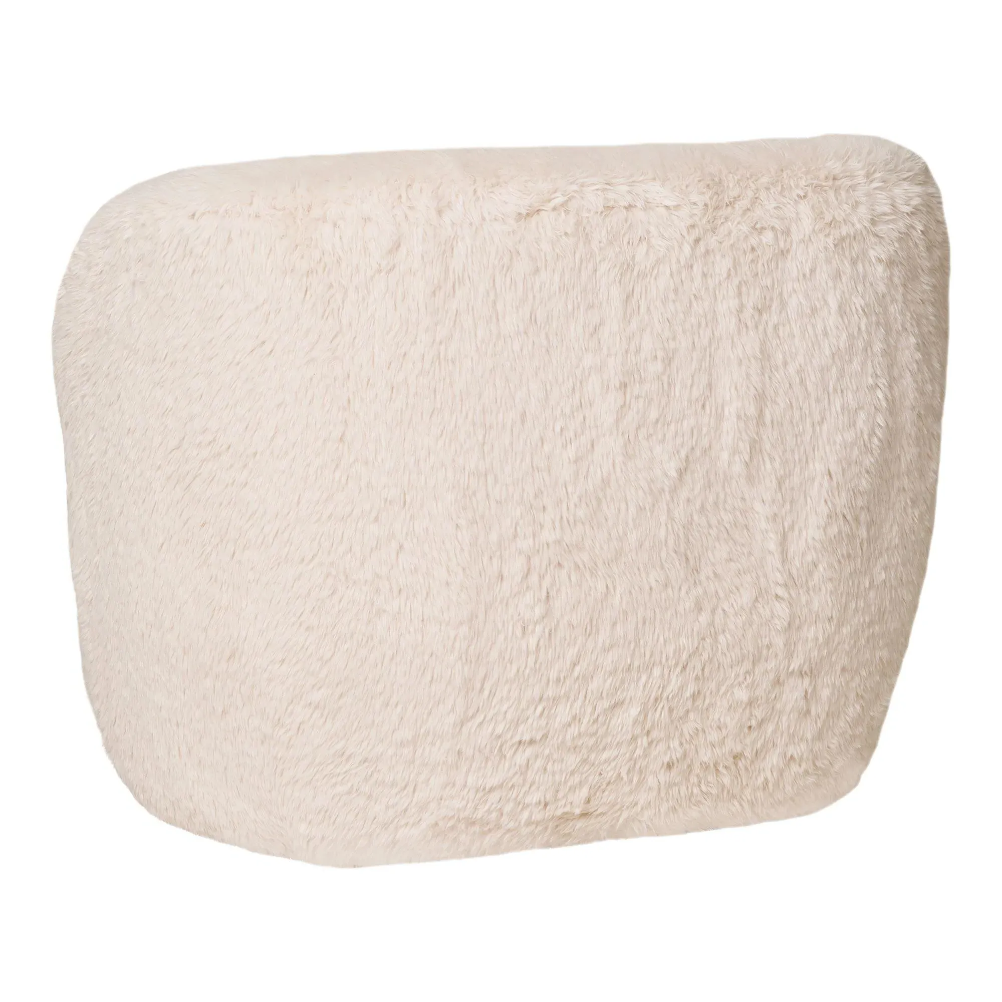 Setubal Lounge Chair - Off White, Fur