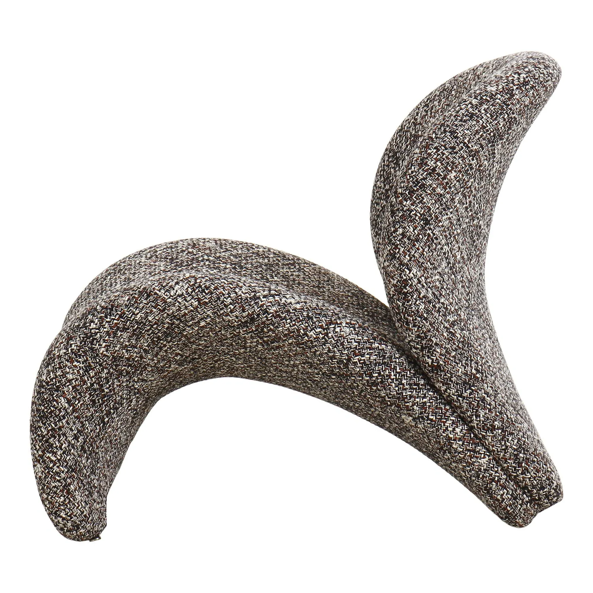 Sofia Lounge Chair - Dark Brown, Fabric