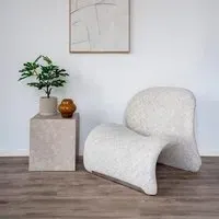 Sofia Lounge Chair - Grey, Fabric