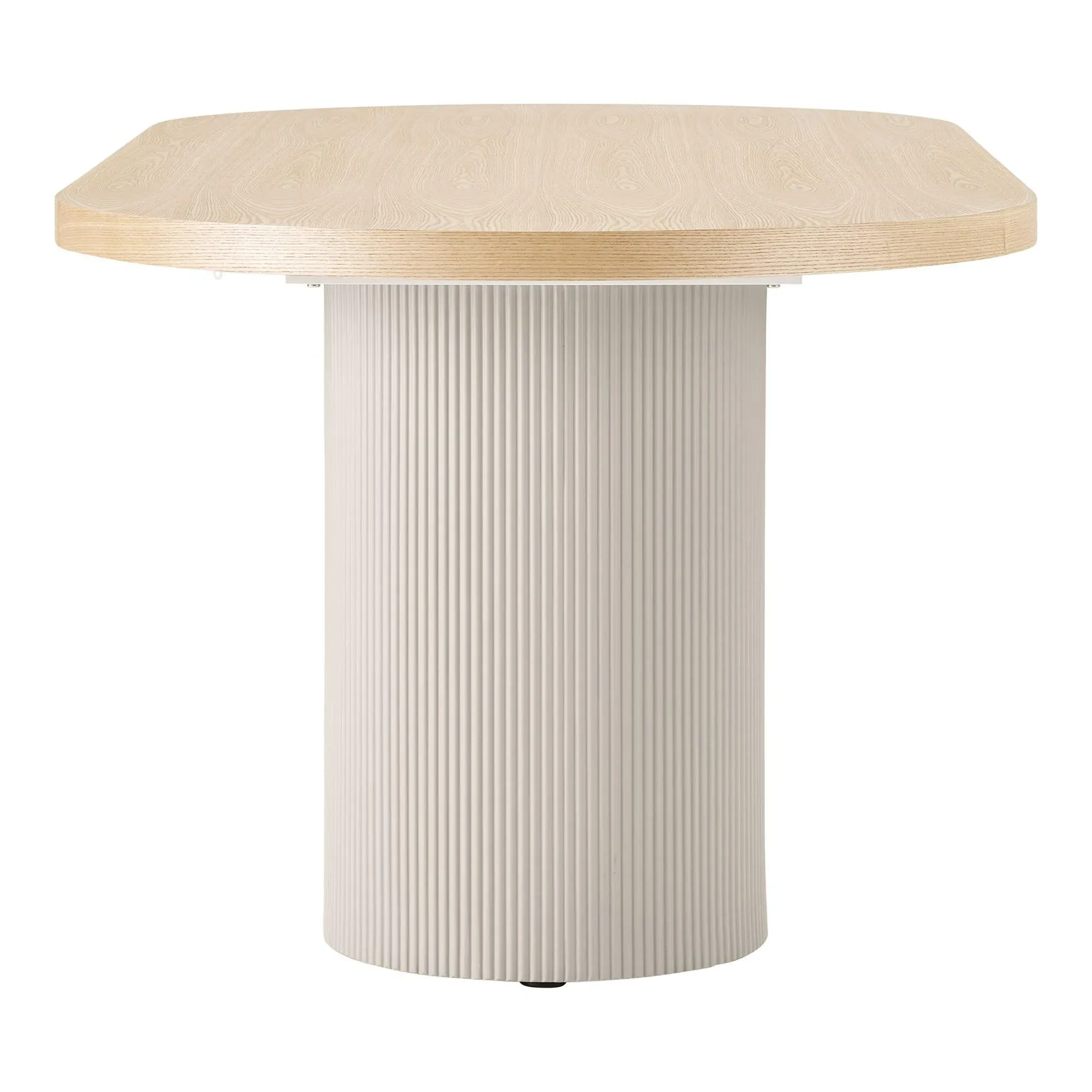 Solva 8-Seater Oval Dining Table - Natural Wood