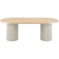Solva 8-Seater Oval Dining Table - Natural Wood